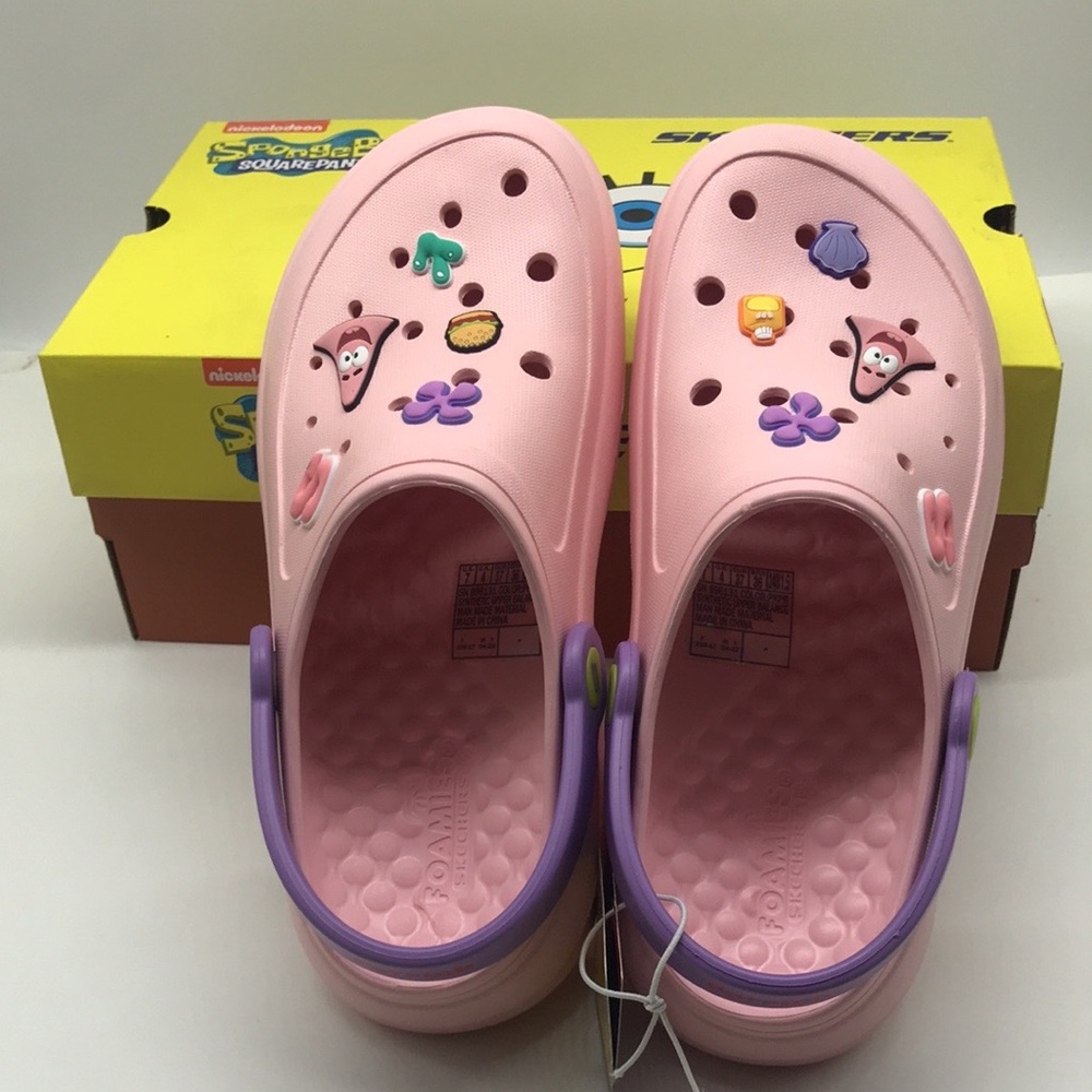 Skechers Sponge Bob Squarepants Women's Patrick Foamies Size 6 - Picture 10 of 14